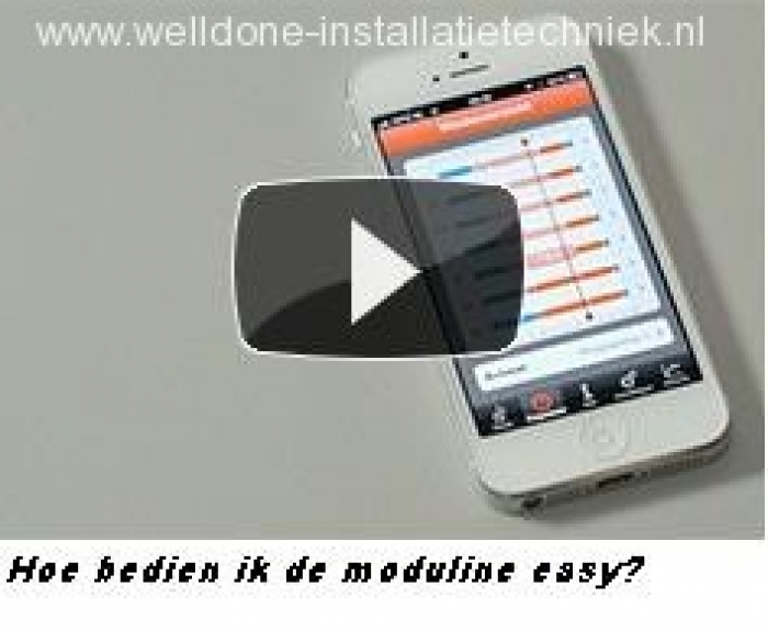 Hoe bedien ik de Nefit Moduline Easy via mijn smartphone of tablet? 